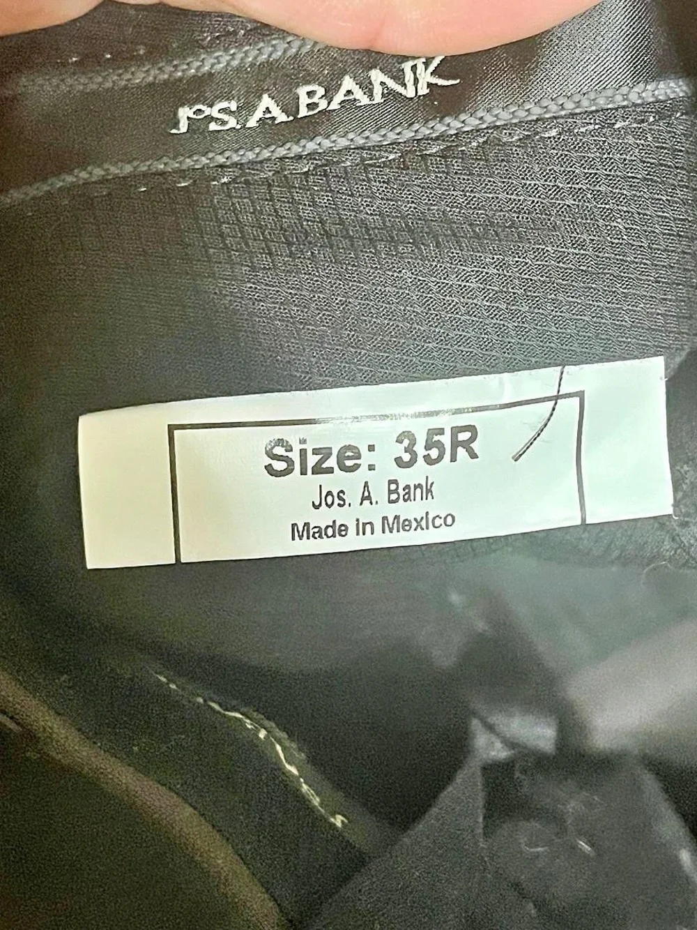 Jos. A. Bank Signature Collection Men’s Black Dress Pants 35R Tailored Fit